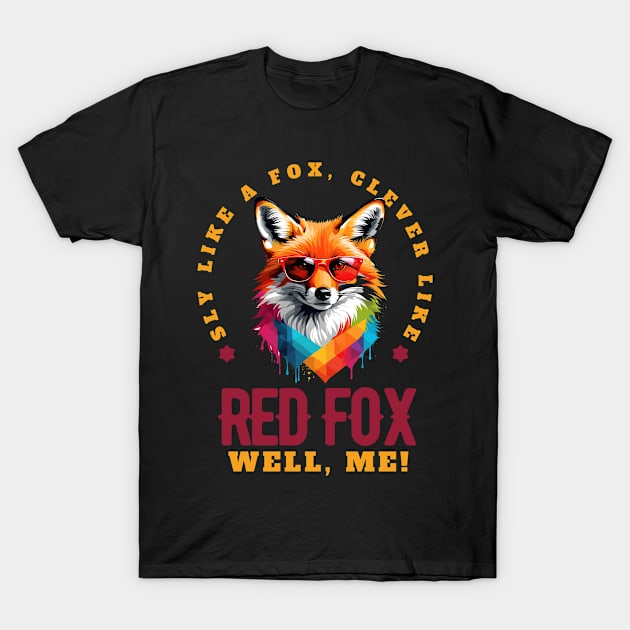 Red Fox T-Shirt by Pearsville